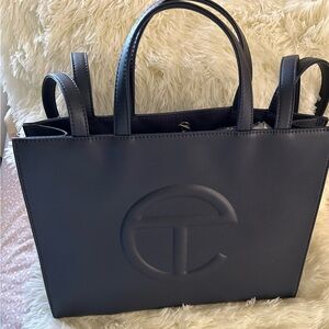 Telfar Medium Navy Blue Tote Bag